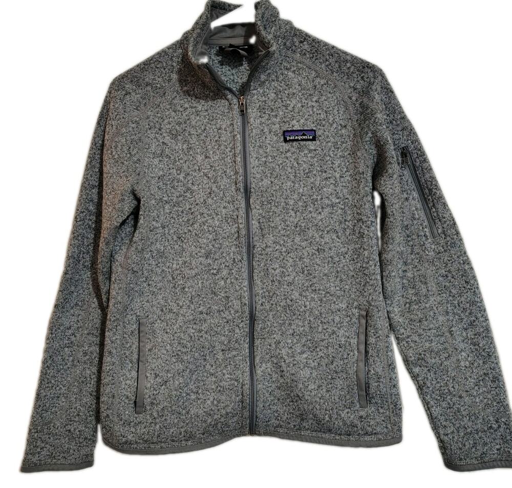 Patagonia Jacket Size Medium Grey Better Sweater Fleece Coat Women's Outdoors M